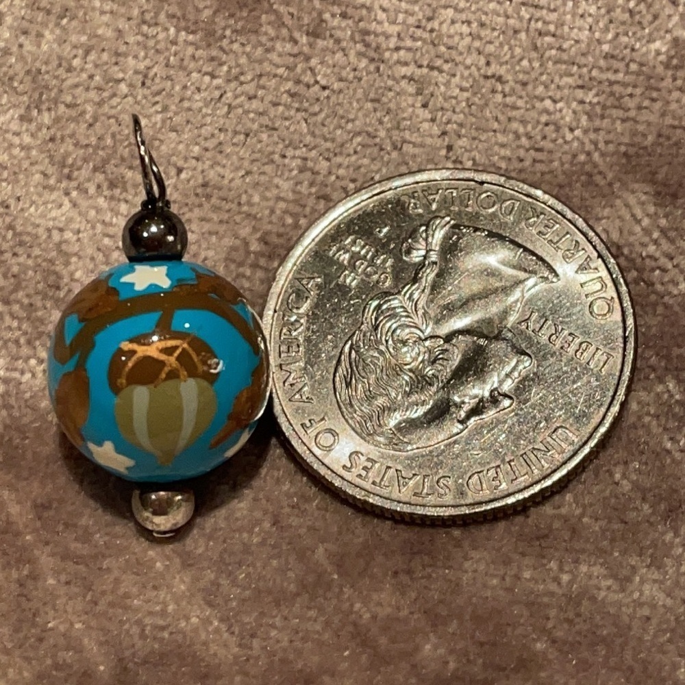 Blue Chestnut Lantern Pendant - Picture 4 of 5